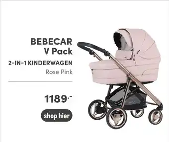 Baby & Tiener Bebecar V Pack 2-in-1 kinderwagen Rose Pink aanbieding