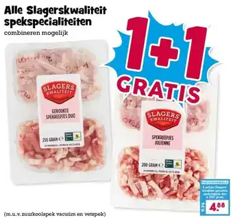 Boon`s Markt Alle Slagerskwaliteit spekspecialiteiten aanbieding