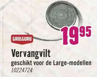 Hornbach GrillGuru Vervangvilt aanbieding