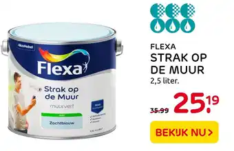 Praxis Flexa strak op de muur aanbieding