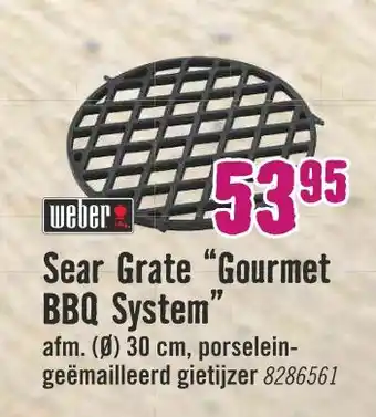 Hornbach Weber Sear Grate "Gourmet BBQ System" 17 aanbieding