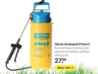 Pets Place Gloria drukspuit prima 5 5 ltr aanbieding