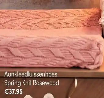 Baby & Tiener Aankleedkussenhoes Spring Knit Rosewood aanbieding