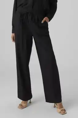Wehkamp VERO MODA wide leg pantalon VMJESMILO zwart aanbieding