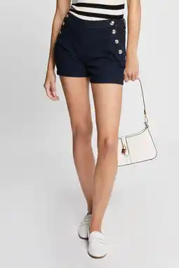 Wehkamp Morgan regular fit denim short dark blue denim aanbieding