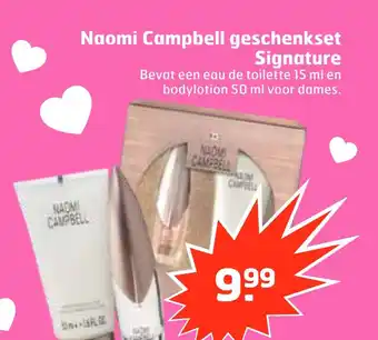 Trekpleister Naomi campbell geschenkset Signature 50 ml aanbieding