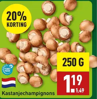 ALDI Kastanjechampignons aanbieding