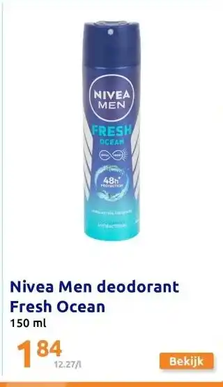 Action Nivea Men deodorant Fresh Ocean aanbieding