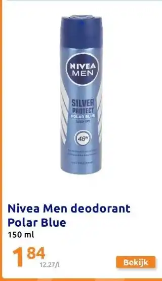 Action Nivea Men deodorant Polar Blue aanbieding