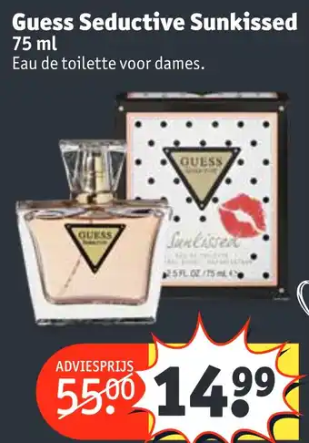 Kruidvat Guess seductive sunkissed 75 ml aanbieding