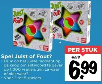 Vomar Voordeelmarkt Spel Juist of Fout& aanbieding