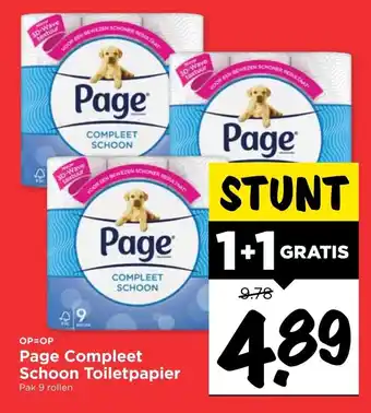 Vomar Voordeelmarkt Page Compleet Schoon toiletpapier 2*9 rollen aanbieding