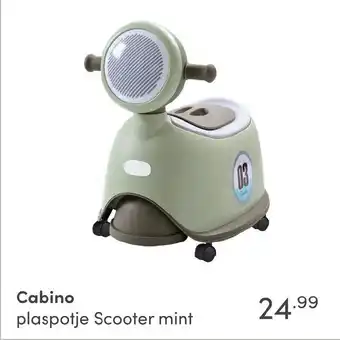 Baby & Tiener Cabino plaspotje Scooter mint aanbieding