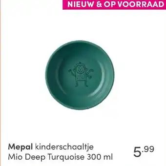 Baby & Tiener Mepal kinderschaaltje Mio Deep Turquoise 300ml aanbieding