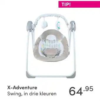 Baby & Tiener X-Adventure Swing, in drie kleuren aanbieding