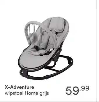 Baby & Tiener X-Adventure wipstoel Home grijs aanbieding