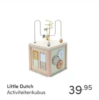 Baby & Tiener Little Dutch Activiteitenkubus aanbieding