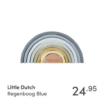 Baby & Tiener Little Dutch Regenboog Blue aanbieding