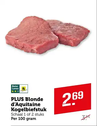 Coop PLUS Blonde d'Aquitaine Kogelbiefstuk aanbieding