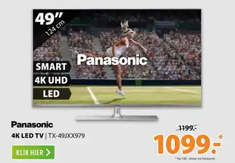 Expert Panasonic 4K LED TV TX-49JXX979 49" aanbieding