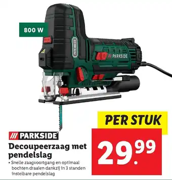 Lidl Parkside Decoupeerzaag met pendelslag 800W aanbieding