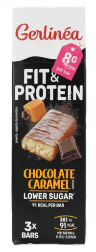 De Online Drogist Gerlinéa Fit & Protein Chocolate Caramel Reep aanbieding
