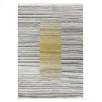 IKEA SjÖtÅtel Vloerkleed, glad geweven, grijsgeel/handgemaakt, 250x350 cm aanbieding