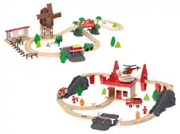 Lidl Playtive Houten treinbaan boerderij of brandweer aanbieding