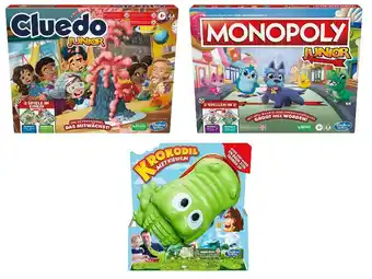 Lidl Hasbro Cluedo Junior, Monopoly Junior of Croco Doc aanbieding