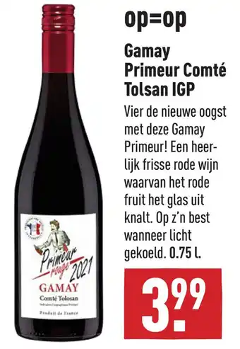 ALDI Gamay Primeur Comté Tolsan IGP aanbieding