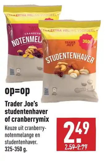 ALDI Trader Joe's studentenhaver of cranberrymix aanbieding