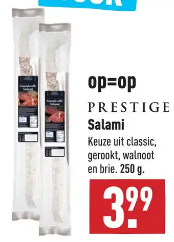 ALDI Prestige Salami aanbieding