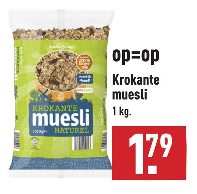 Krokante muesli aanbieding bij ALDI
