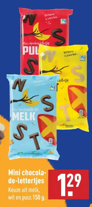 ALDI Mini chocoladelettertjes aanbieding