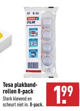 ALDI Tesa plakbandrollen 8-pack aanbieding