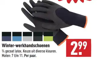 ALDI Winter-werkhandschoenen aanbieding