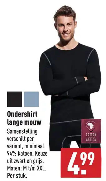 ALDI Ondershirt lange mouw aanbieding