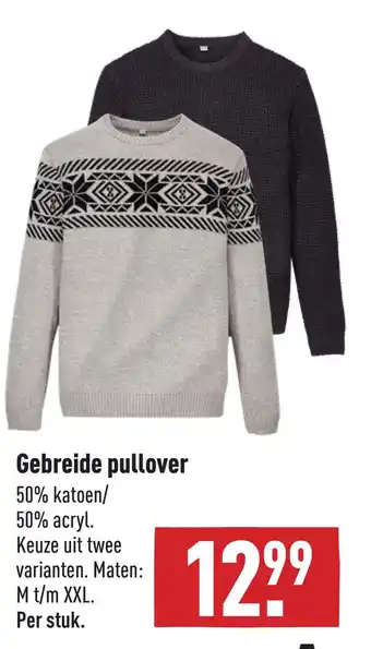 ALDI Gebreide pullover aanbieding