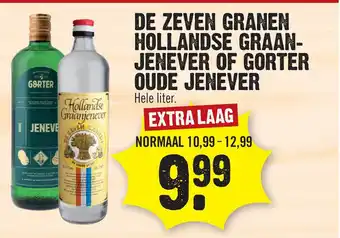 Dirk Zeven granen hollandse graanjenever of gorter oude jenever aanbieding