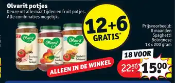 Kruidvat Olvarit potjes aanbieding