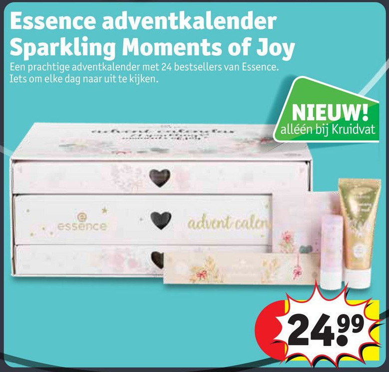 Essence adventkalender Sparkling Moments of Joy aanbieding bij Kruidvat