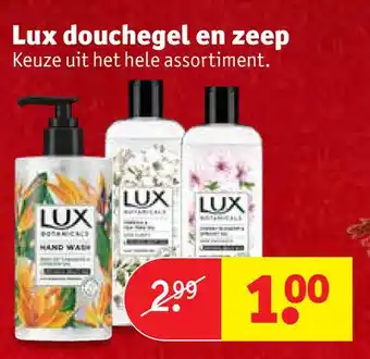 Kruidvat Lux douchegel en zeep aanbieding