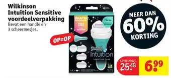 Kruidvat Wilkinson Intuition Sensitive voordeelverpakking aanbieding