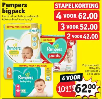 Kruidvat Pampers bigpack aanbieding