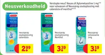 Kruidvat Neusverkoudheid aanbieding