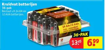 Kruidvat Kruidvat batterijen 36-pak aanbieding