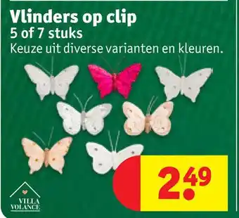 Kruidvat Vlinders op clip aanbieding