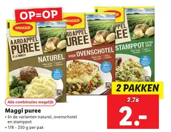 Lidl Maggi puree aanbieding