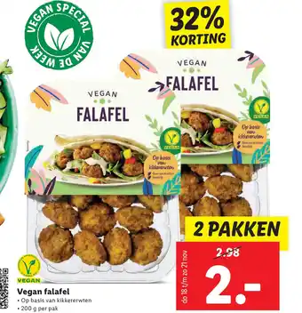 Lidl Vegan falafel aanbieding