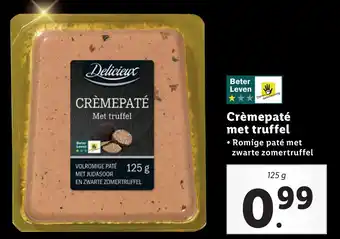 Lidl Crèmepaté met truffel aanbieding